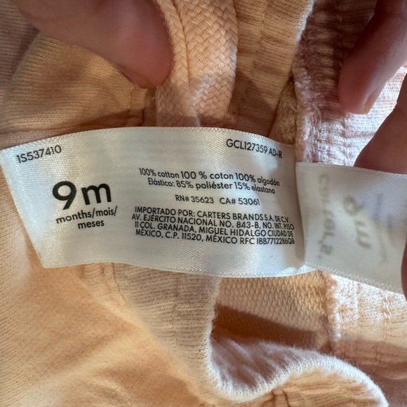 9M - Carters pink Kids Jogger Pants - Picture 4 of 9